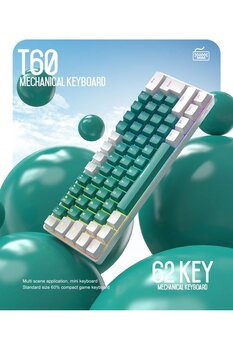 Sarftech Ziyoulang T60 Mini Rgb 62 Tuş Mekanik Blue Switch Gaming Oyuncu Klavyesi