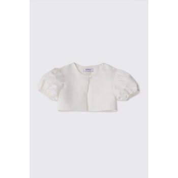 Kız Bebek Beyaz Ceket