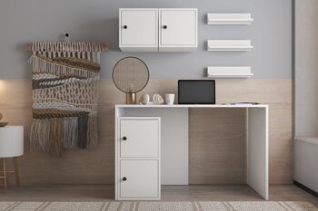 Modüler Çalışma Masası, Duvar Dolaplı Ve Raflı