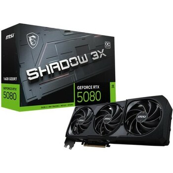 Msı Geforce RTX5080 16G Shadow 3x Oc 16GB Gddr7 256BIT 1xhdmı 3xdp Ekran Kartı