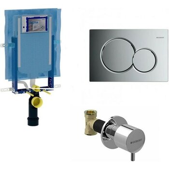 Geberit Sigma Gömme Rezervuar Seti 8 Cm Parlak Krom