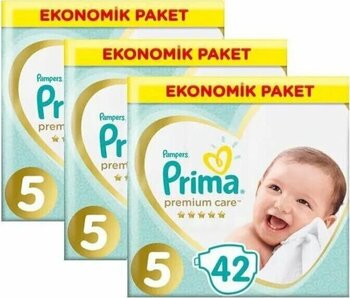Prima Bebek Bezi Premium Care 5 Beden 126 Adet