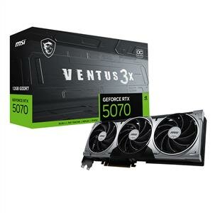 Msı Geforce Rtx 5070 Ventus 3X Oc 12G Gddr7 192Bit Dlss 4 Ekran Kartı