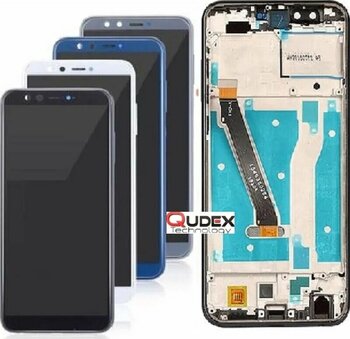 Qudex Honor 9 Lite Ile Uyumlu Lcd Ekran Dokunmatik Çıtalı Siyah