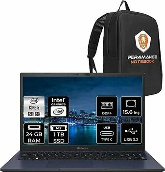 ASUS ExperBook B1502CBA BQ0254 15.6 inç Intel Core i5 1235U 24 GB 1 TB SSD Intel Graphics FreeDOS