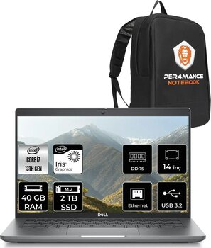 Dell Latitude 5440 İ7 1370P 40Gb Ddr5 2Tb Ssd 14'' Fhd Fdos Dizüstü Bilgisayar & Per4 Çanta