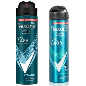 Rexona Men Invisible Ocean Deep 150 ml ve Rexona Men Natural Fresh Mint 2x150 ml Erkek Sprey Deodorant