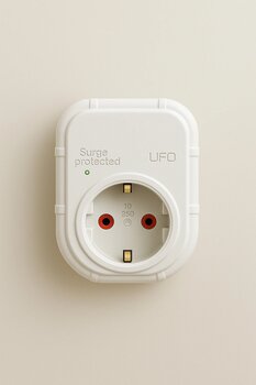 UFO Akım Korumalı Tekli Priz beyaz 3000watt