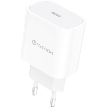 Genax iPhone 14 / 14 Pro / 14 Pro Max Uyumlu 25W Hızlı Şarj Adaptörü - Beyaz