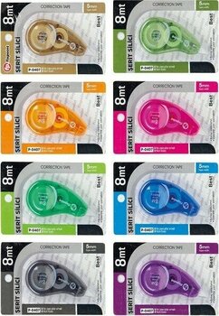 Şerit Daksil 5mmx8 Metre 8 Adet Şerit Düzeltici Fixpoint Şerit Silici Yazı Silici Büro Ofis Okul - Çok Renkli - Standart - 5mm x 8 Metre