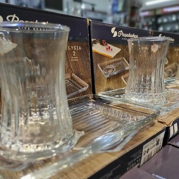 Paşabahçe Elysia Sunumluklu 12 Parça 6 kişilik Çay Seti 54901-42901