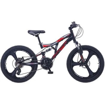 Salcano Nova 20 Jant Disk Fren Siyah Kırmızı Çocuk Bisikleti
