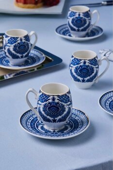 Karaca Mercan 6 Kişilik Kahve Fincan Takımı 90 ml