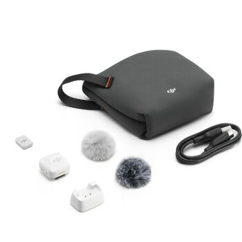 Mic Mini Transmitter (Beyaz) | DJI Türkiye Karacasulu Garantili | - Siyah - Beyaz