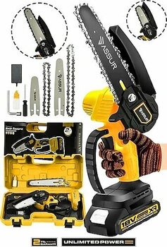 Assur Profesonel Metal Dişli 18V 1.5AH Şarjlı Dal Budama Testeresi