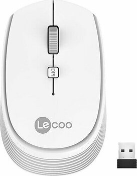 Lecoo WS202 Beyaz Optik Kablosuz Mouse