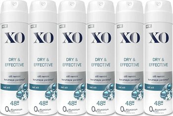 Xo Deodorant 150ml Women-Kadın Dry & Effective (6 Lı Set)