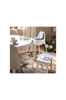 IKEA ahşap tabure, beyaz