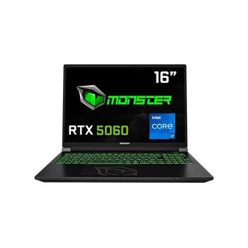 Monster Tulpar T6 V3.3.10 Intel Core i7 13700hx 24 GB RAM 1TB SSD RTX 5060 Windows 11 Pro 16" Fhd+ 165 Hz