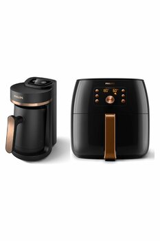 Philips (HDA150/60 Türk Kahvesi + HD9867/90) Premium Airfryer Xxl Fritöz