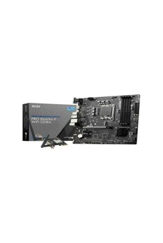 Msı Mb Pro B660m-P Wıfı Ddr4 Soket 1700 Ddr4 4600(Oc) Pcı-E Gen 4 ,Hdmı Vga Dp M.2 Usb3.2 Matx