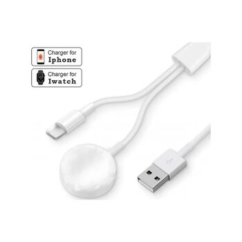 Prestigegoods Kablosuz 2-in-1 Şarj Cihazı, İphone 14/14 Pro Max & Ios Watch Uyumlu 8-4 Uyumlu Usb Manyetik Kablo