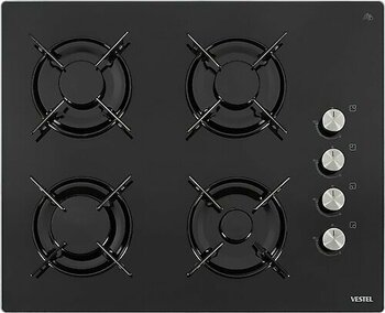 Vestel AO-65104 S-T Siyah Cam Ankastre Ocak