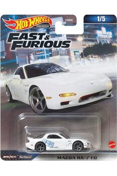 HOT WHEELS Premium Fast And Furious Mazda Rx-7 Fd Nadir Model Koleksiyon Hnw46-hnw47