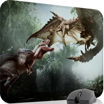 mousepad bastir Monster Hunter: World Kaymaz Dikişli Kauçuk Oyuncu Mousepad V4 - 48X40 Xl Gaming Mouse Pad Fare Altlığı