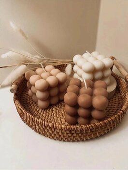 KeerS Mum Tekli Bubble Renkli Vanilya Kokulu Mum