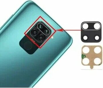 Enalp Xiaomi Redmi Note 9S Uyumlu Note 9 Pro Arka Kamera Camı Lens Cep Telefonu Yedek Parçası
