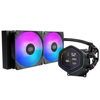 Cooler Master MasterLiquid Core Nex Digital 240 ARGB MLX-D24M-A18PA-RD 240mm Siyah İşlemci Sıvı Soğutucu