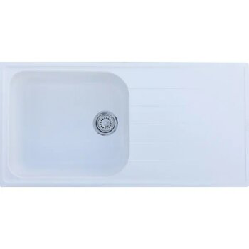 Vinox VX-L100 Beyaz 50 x 100 cm Granit Mutfak Evye