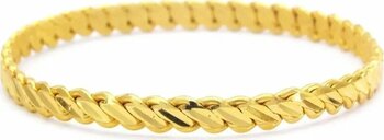 FerizZ 22 Ayar Altın Kaplama 3lü Adana Burma 6 mm Bilezik