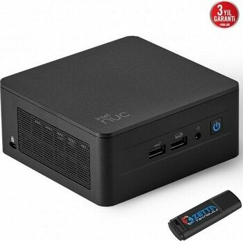 Asus NUC13 Pro Tall Kit Intel Core Vpro® 1350P 8gb 512GB SSD Freedos Wifi/bluetooth/thunderbolt Mini Bilgisayar NUC13L3HVF02 + Zetta Flash Bellek
