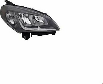 Fiat Doblo 2015 Sonrası Ön Far Siyah Elektrikli Sağ