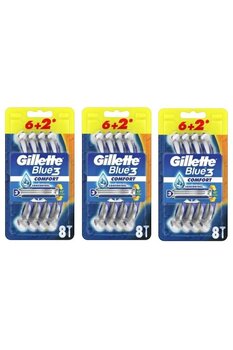 Gillette Blue-3 Comfort 8'li x3 Adet