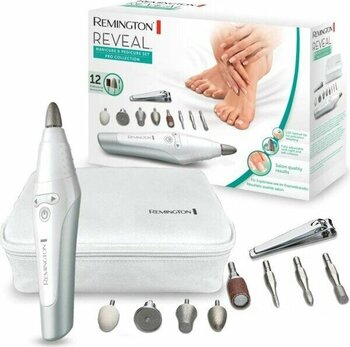 Remington Pro Collection Reveal MAN3000 Manikür ve Pedikür Seti, 12 Parça, LED Işıklı Uç, Gri/beyaz - Renkli