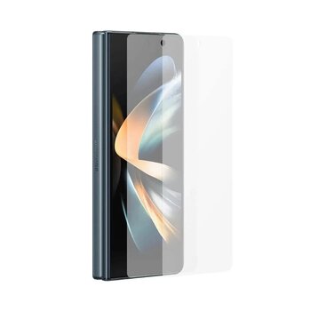 ScHitecSamsung Galaxy Z Fold 1 Darbe Emici Premium Şeffaf Nano Ön Ekran Koruyucu Poliüretan Film