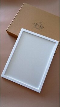 Ahşap Çerçeve Iç Ölçü 30 x 40  cm  Premium Frame Siyah & Ahşap & Beyaz Çerçeve - --