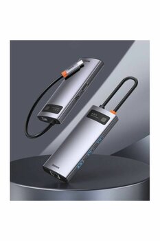 Baseus 6in1 Type-c Hub ( Rj45 Hdmı 4k Hd 3*usb 3.0 ) Macbook Pro Laptop Ipad Uym Çoklayıcı Adaptör