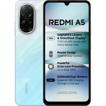 Xiaomi Redmi A5 4 Ram 128 GB (Xiaomi Türkiye Garantili) - Mavi