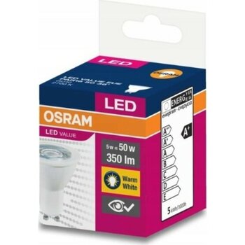 Osram GU10 LED Ampul 5W 2700 Kelvin Sarı Işık Duy Tipi AC85 10LU Paket