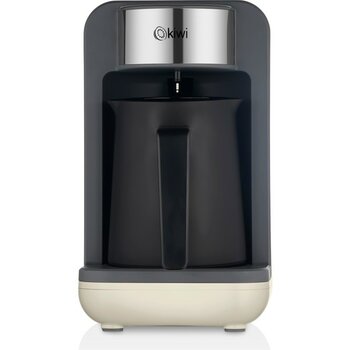 Kiwi KCM-7570 Otomatik Türk Kahve Makinesi - 4 Fincan Kapasitesi, Közde Pişirme Teknolojisi ve Şık Siyah Tasarım