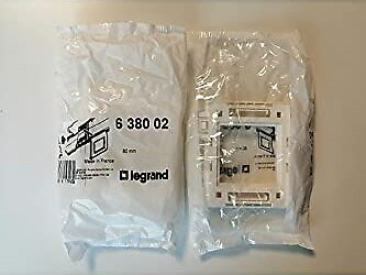 Legrand LGR-638002 Dlp-S Kablo Kanalı Kaideli Montaj, 2modül Kaide+Çerçeve (10LU Paket)