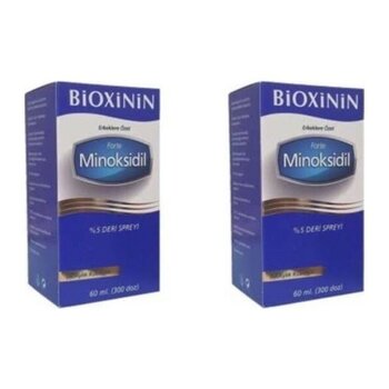Bioxcin Bioxiniin Forte %5 Dökülme Önleyici Deri Sprey 2 Kutu 60 ml Tüm Saç Tipleri için