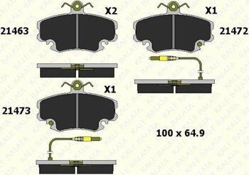 Kale Balata Ön Disk Fren Balatası Fişli