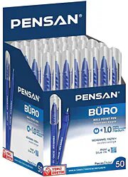 Pensan 2270 1.0 mm 50'li Paket Mavi Tükenmez Kalem