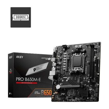 Ergün Collection Msı Pro B650M-E Ddr5 6800MHZ 1xvga 1xhdmı 1xm.2 USB 3.2 Matx Am5(Amd Am5 9000/8000/7000 Serileri Ile Uyumlu)