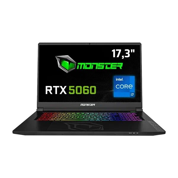 Monster Tulpar T7 V26.2.2 Intel Core i7-13620H 32 GB RAM 1 TB SSD 8 GB RTX 5060 FreeDOS 17,3" FHD+ 144 Hz Oyun Bilgisayarı